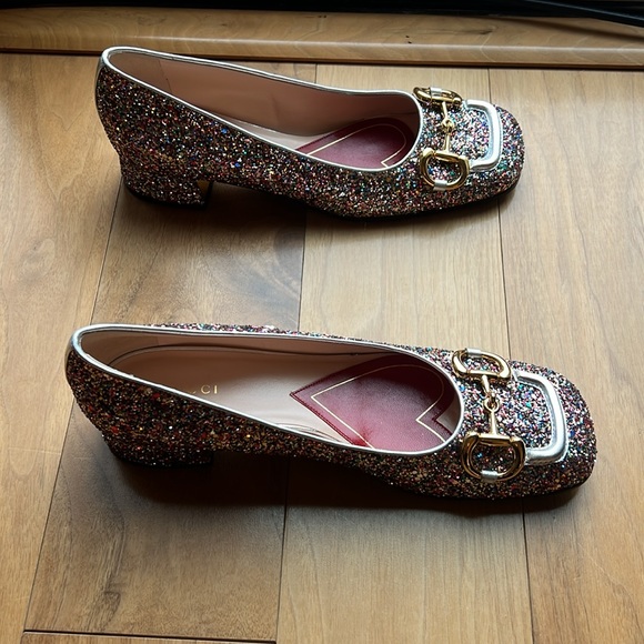 Gucci Lovelight Crystal ballet flat with horsebit - Picture 6 of 15